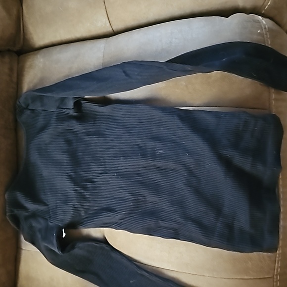 NWOT Free people black ribbed longsleeve - Picture 2 of 2